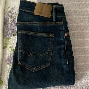 American Eagle Outfitters Men's Dark Blue Jeans
